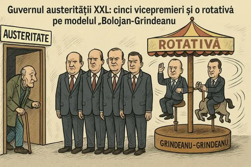 Guvernul austerității XXL: cinci vicepremieri și o rotativă pe modelul „Bolojan-Grindeanu”